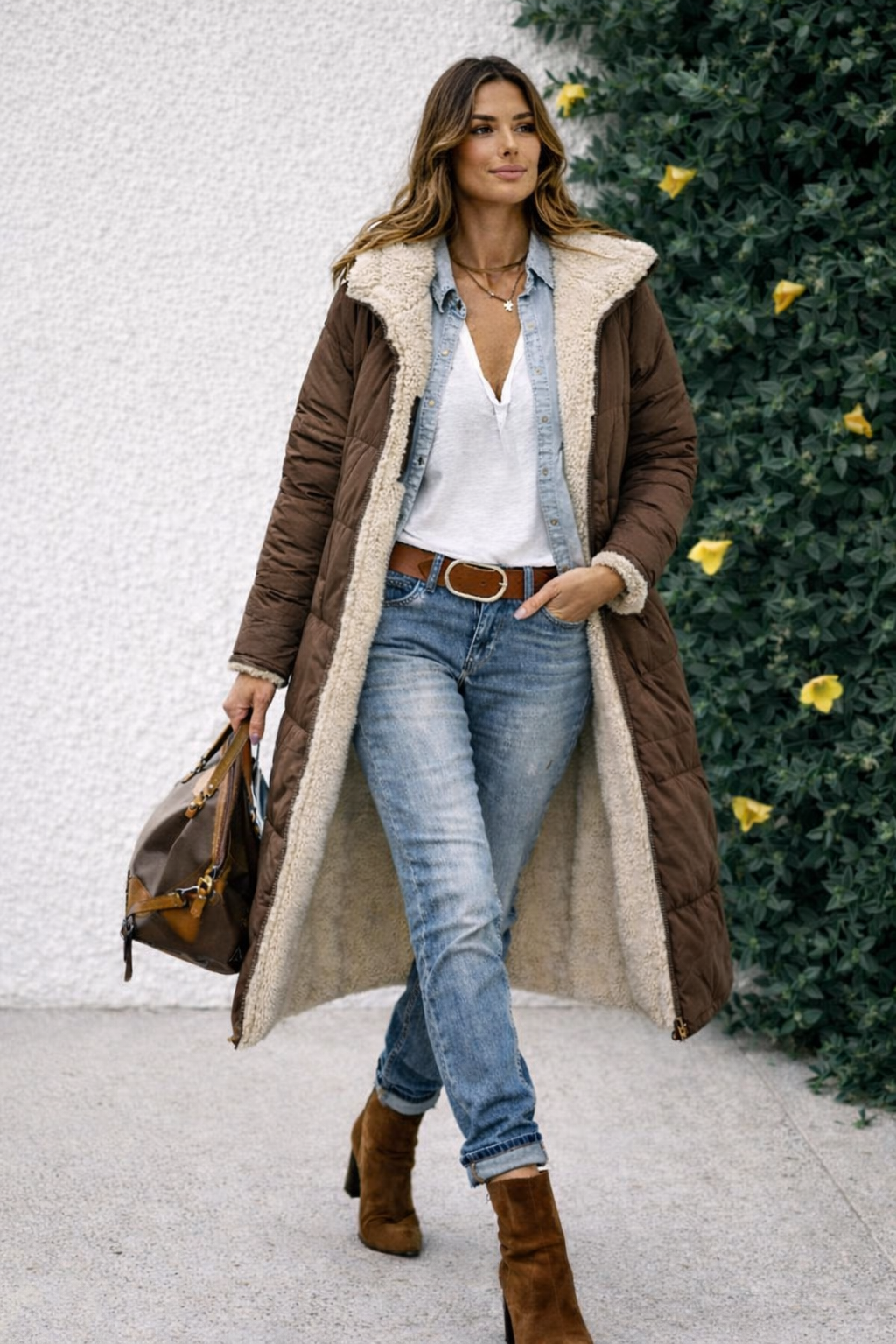 CHAQUETA REVERSIBLE CON BORREGO